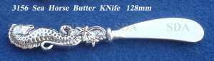 3156 sea horse butter knife
